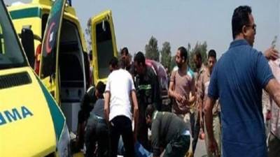 مصرع شخص وإصابة 2 آخرين في حادث تصادم بالطريق الزراعي فى قها