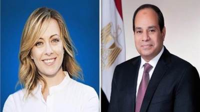    رئيسة وزراء إيطاليا تؤكد للسيسي اهتمام بلادها باستقرار الشرق الأوسط وتعزيز التعاون مع مصر