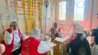 قافلة طبية بالتعاون مع الحملة الوطنية ومؤسسة راعي مصر الطبية بشباب الكوم الطويل