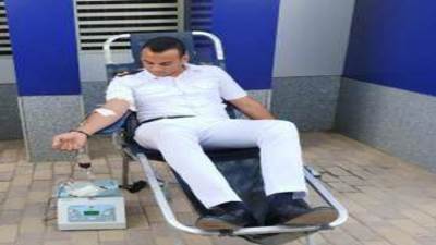 حملة للتبرع بالدم بمديرية أمن الوادي الجديد