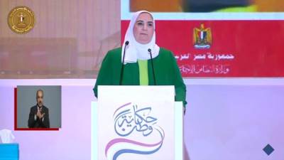 عاجل.. وزيرة التضامن: الحكومة وضعت العدالة الاجتماعية على رأس أولوياتها