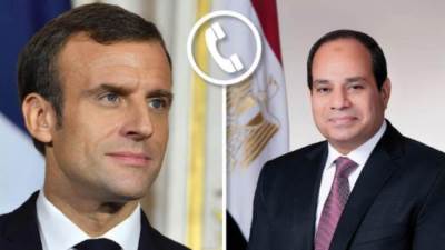 عاجل| الرئيس السيسي يتلقى اتصال هاتفي من ماكرون للتشاور والتنسيق لوقف التصعيد الفلسطيني الاسرائيلي 
