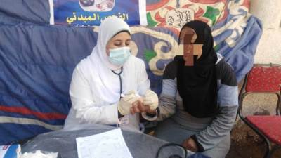 الكشف على ٩٨٦ مواطنا في قافلة طبية مجانية بقرية كفر غرين بالبحيرة 