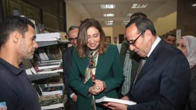 وزيرة الثقافة ومحافظ شمال سيناء يشهدان احتفالية "تحرير سيناء" بالعريش