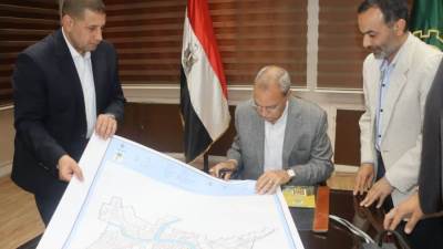 محافظ القليوبية يعتمد أول خريطة رقمية لمركز معلومات الشبكات الأرضية بشبين القناطر