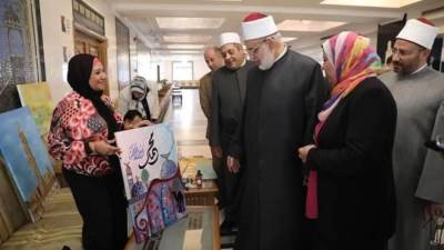 وكيل الأزهر ورئيس المعاهد يفتتحان ملتقى الأزهر للفنون والثقافة