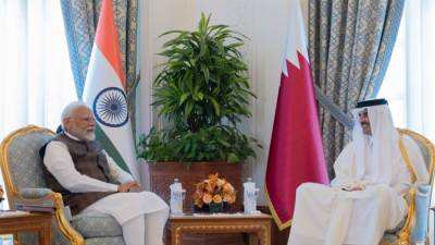 أمير قطر يبحث مع رئيس وزراء الهند القضايا الإقليمية والدولية ذات الاهتمام المشترك