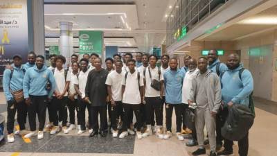 وصول منتخب غانا تحت 20 سنة للقاهرة للمشاركة في بطولة أفريقيا للشباب