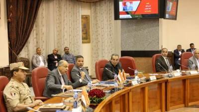 محافظ المنيا يشهد أعمال التدريب العملي لمجابهة الأزمات والكوارث الطبيعية صقر 148