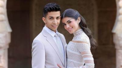 ليلى أحمد زاهر تحتفل بأول عيد ميلاد لزوجها هشام جمال بعد زواجهما