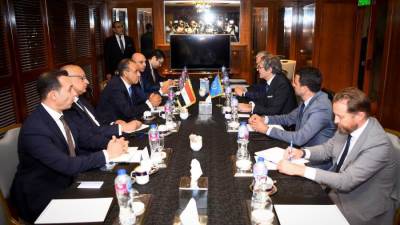 وزير الخارجية والهجرة يلتقي بالمدير العام للوكالة الدولية للطاقة الذرية