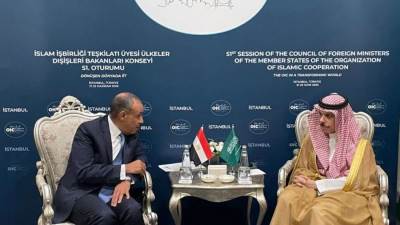 وزير الخارجية والهجرة يلتقي نظيره السعودي على هامش اجتماعات منظمة التعاون الإسلامي في إسطنبول