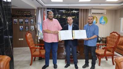 رئيس مياه سوهاج يتسلم شهادتى اعتماد خطط سلامة ومامونية محطتى معالجة صرف صحى غرب سوهاج والكولا 