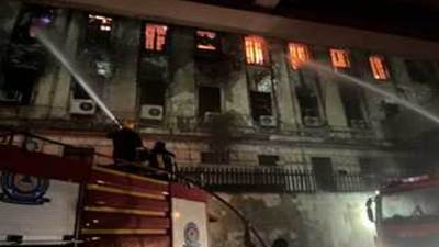 بيت العائلة المصرية ينعى شهداء الواجب في حادث حريق سنترال رمسيس