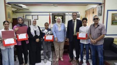 تكريم الطلاب الفائزين في مسابقتي مواهب مصرية والمسابقة الخضراء على مستوى الجمهورية 