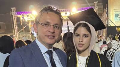 تهنئة للمستشار دكتور تامر العربي لتفوق كريمته جنى في الثانوية العامة