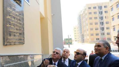 وزير التعليم العالي ومحافظ كفر الشيخ يتفقدان مشروعات تعليمية بالجامعة