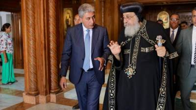 وزير السياحة والآثار يشارك في الاحتفال بافتتاح ملتقى لوجوس لشباب الكنيسة القبطية