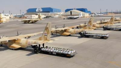  مصر تواصل أعمال الإسقاط الجوى للمساعدات الإنسانية على قطاع غزة استمرارًا لتوجيهات الرئيس السيسي 