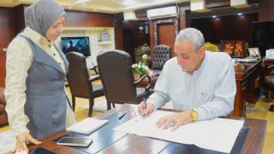 بالصور.. محافظ الغربية يعتمد أحوزة عمرانية وتفعيل المخططات المحدثة للقرى 