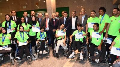 وزير الشباب والرياضة يكرم منتخب البوتشيا بعد تألقه في بطولة أفريقيا