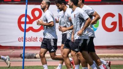 الأهلي يواصل تدريباته استعدادًا لمباراة مودرن سبورت