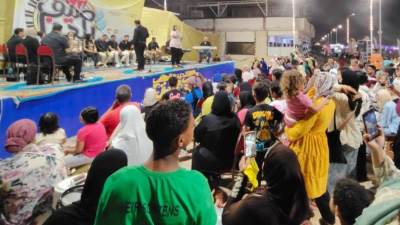 فرقتا المنصورة للفنون الشعبية وأوبرا عربي يشعلان ليالي "صيف بلدنا" بجمصة