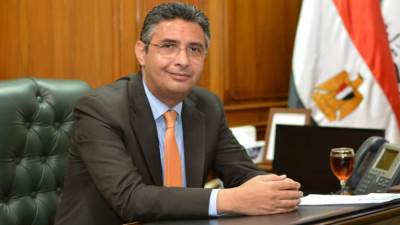 الدكتور شريف فاروق وزير التموين ينعي الدكتور علي المصيلحي 