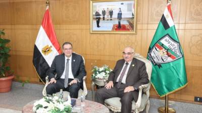 رئيس هيئة قضايا الدولة يستقبل رئيس الجهاز المركزى للمحاسبات