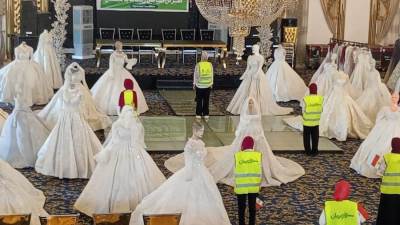 تنظيم 5 معارض لتوزيع فساتين الزفاف لدعم زواج 1420 عروسة بالمحافظات 