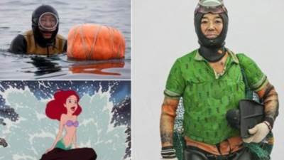 حوريات البحر.. يغوصن 20 مترًا إلى قاع المحيط