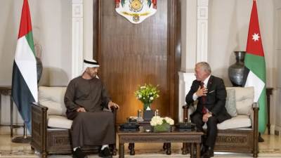 رئيس الإمارات وعاهل الأردن يؤكدان رفضهما لأي توجه إسرائيلي لضم الضفة أو تهجير الفلسطينيين