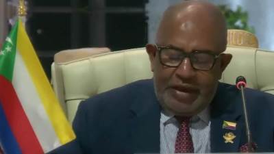 بالفيديو.. كلمة رئيس جزر القمر أمام القمة العربية الإسلامية الطارئة