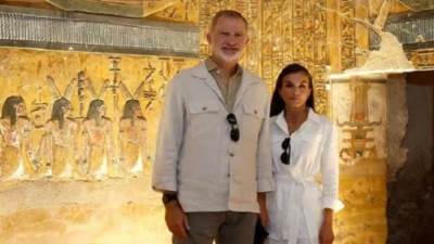 ملك وملكة إسبانيا يزوران متحف الأقصر