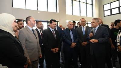 وزير الشباب ورئيس قناة السويس يشهدان افتتاح صالة رفع الأثقال بالقرية الأولمبية لقناة السويس