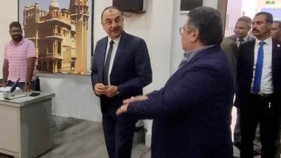 وزير قطاع الأعمال العام في زيارة مفاجئة لشركة مصر الجديدة للإسكان والتعمير