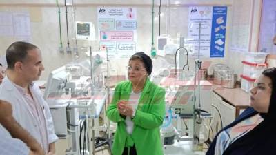 نائب وزير الصحة تتفقد مستشفى كفر الشيخ العام 
