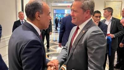 وزير الخارجية يلتقي المندوب الدائم الأمريكي لدى الأمم المتحدة