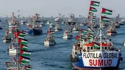 بحرية الاحتلال الإسرائيلي تعترض أسطول مساعدات "الصمود العالمي"