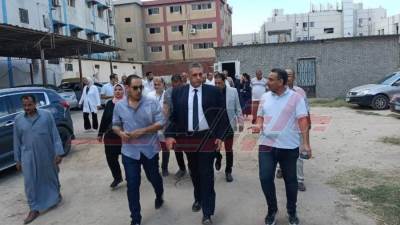 د. محمد أبوالسعد يتفقد مستشفى حميات كفر الشيخ لمتابعة الخدمات الطبية