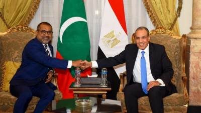 مشاورات سياسية بين وزيري خارجية مصر والمالديف