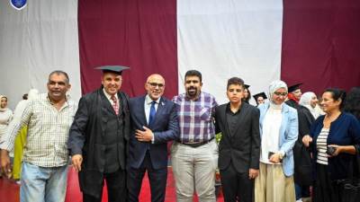 تهنئة للدكتور أحم. الفيل لحصوله على الدكتوراه