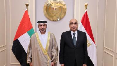 وزير العدل يستقبل سفير دولة الإمارات العربية المتحدة بالقاهرة