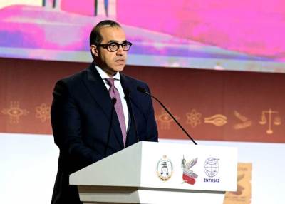 المستشار محمود فوزي يثني على الجهاز المركزي للمحاسبات في كلمته باحتفالية "الإنكوساي"