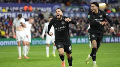 "جنون مرموش".. مانشستر سيتي "يفرم" سوانزي في كأس الرابطة