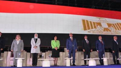 حماة الوطن ينظم مؤتمراً جماهيرياً لدعم مرشحي القائمة الوطنية من أجل مصر والمقاعد الفردية بالجيزة