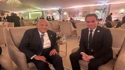 رئيس "الوطنية للإعلام" يلتقي الدكتور مجدي يعقوب في المتحف المصري الكبير