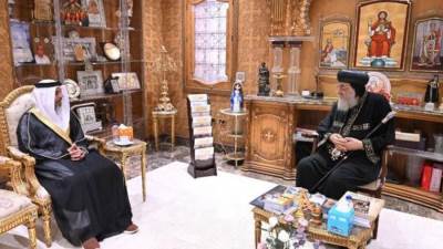 البابا تواضروس يلتقي سفير الإمارات بالقاهرة