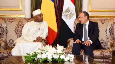 وزير الخارجية يبحث العلاقات الثنائية مع نظيره التشادى