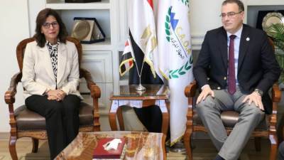 رئيس التنظيم والإدارة يبحث مع الأكاديمية الوطنية للتدريب بناء قدرات القيادات بالجهاز الإداري